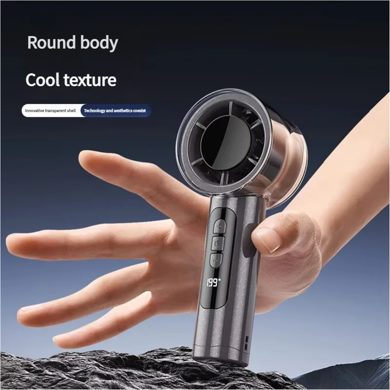 MEET SUN 199 Speed High-speed Handheld Electric Fan with USB Mini Portable Charging Small Fan Desktop Small Electric Fan