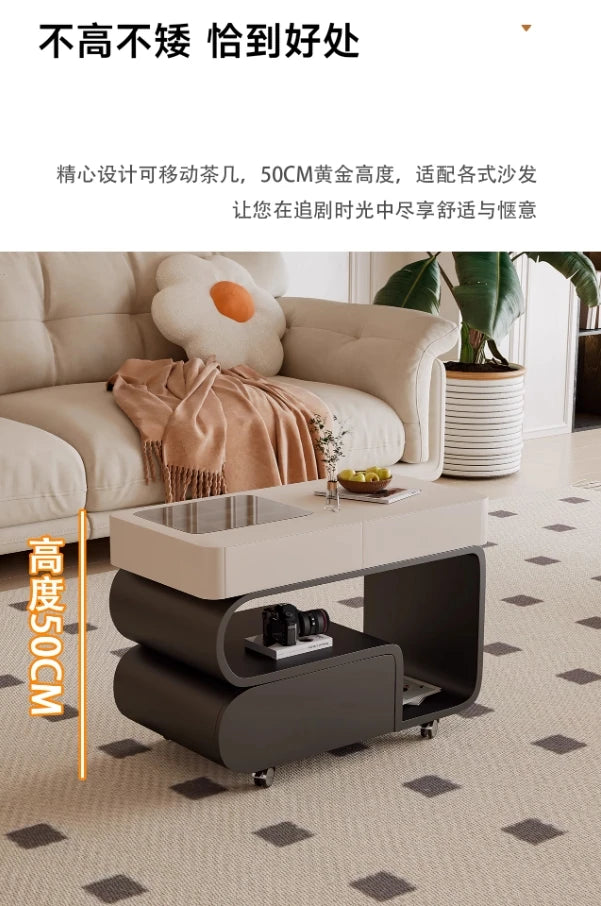 Simple Style Side Table Sofa Aesthetic Modern Style Coffee Tables Storage Drawers Mesa De Centro Sala Living Room Furniture