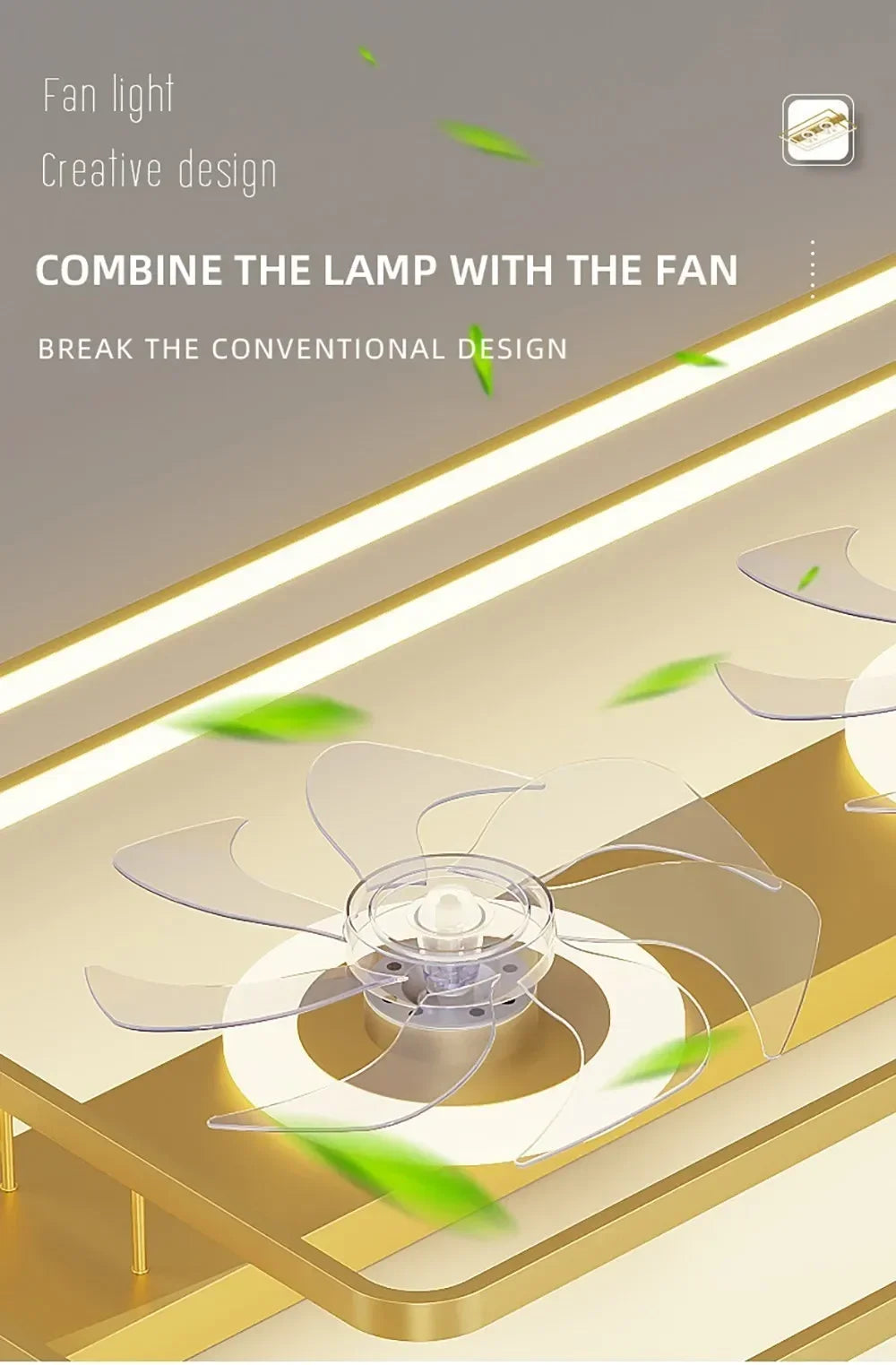 New Home with Remote Control Living Room Fan Light Ceiling Lamp Simple Modern Creative Study Bedroom Fan Lamps and Lanterns