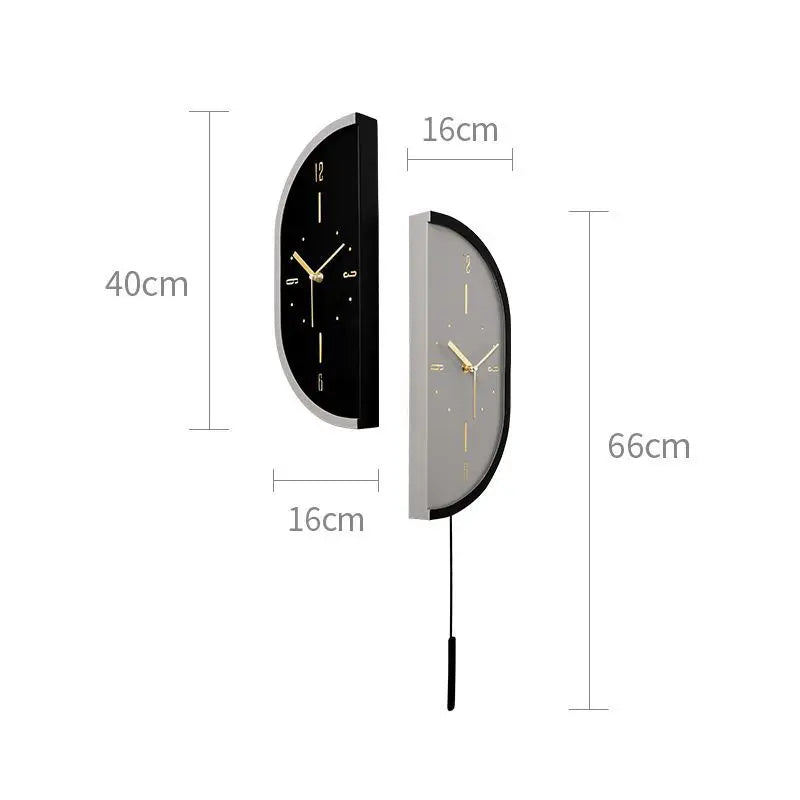 Corner Wall Clock Living Room Clock Wall Mounted Silent Display Wall Clock Modern Design Home Decor
