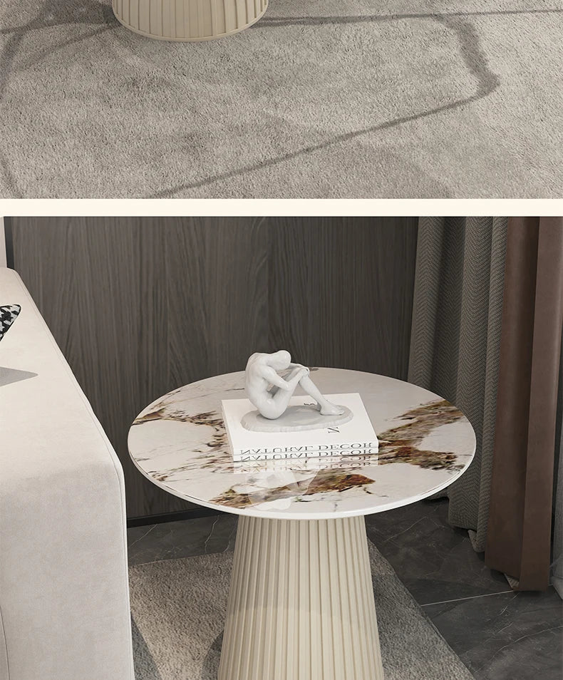 Designer White Coffee Table Round Kitchen Home Unique Coffee Tables Living Room Nordic Tavolino Da Salotto Furniture Decoration