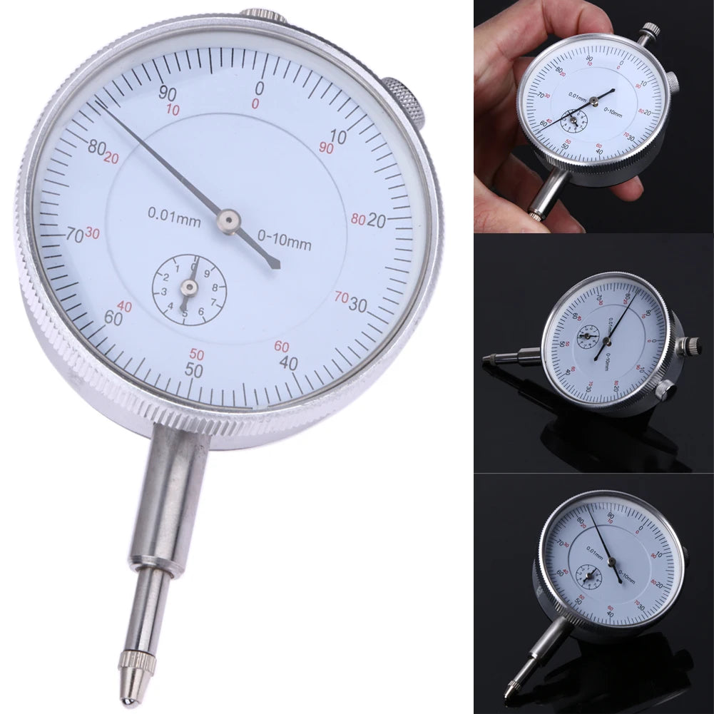 0-10mm Dial Indicator 0.01 Resolution Dial Indicator Gauge Tool Precision Meter Dial Test Indicator Instrument Tools
