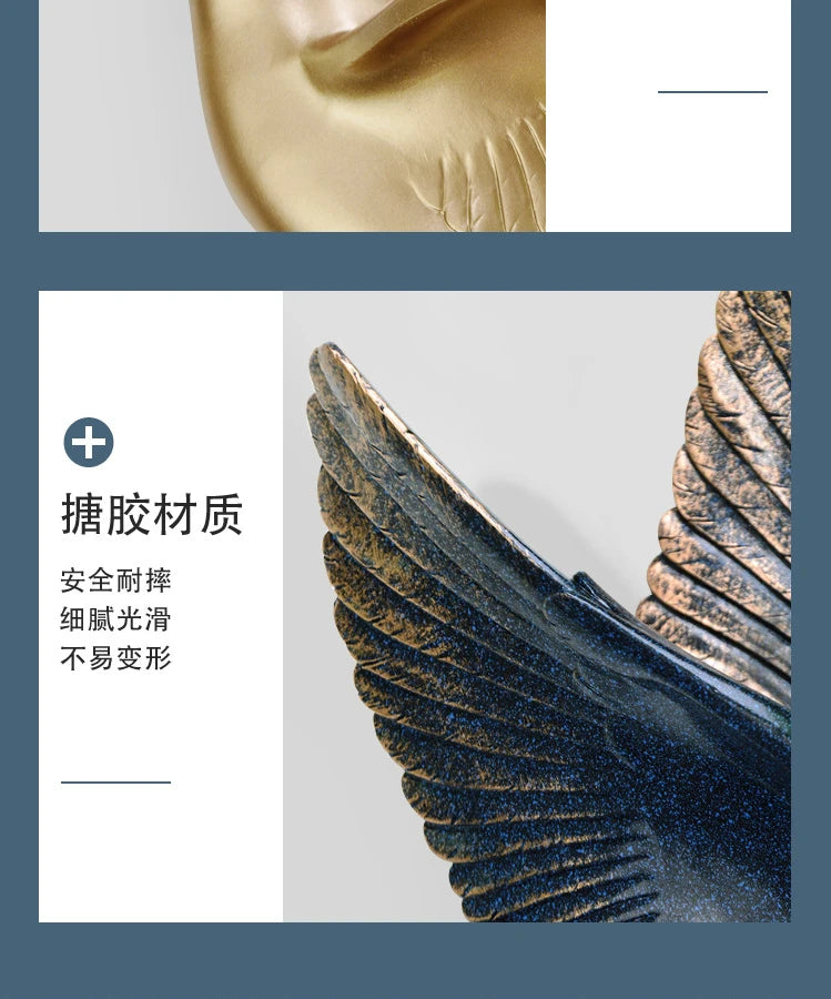 Bird Wall Hanging European Three-dimensional Creative Living Room Entrance Background Wall Decoration Wall Hanging