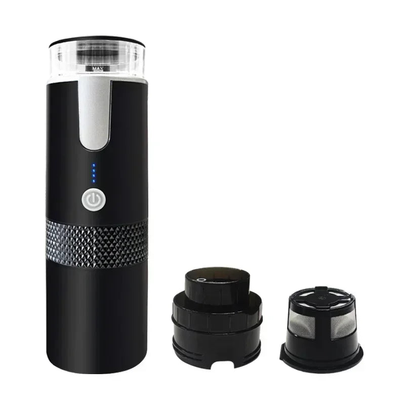 Electric Coffee Maker Convenient Capsule Ground Coffee Brewer Travel Camping Coffee Maker for Ground Coffee and KCUP Capsules