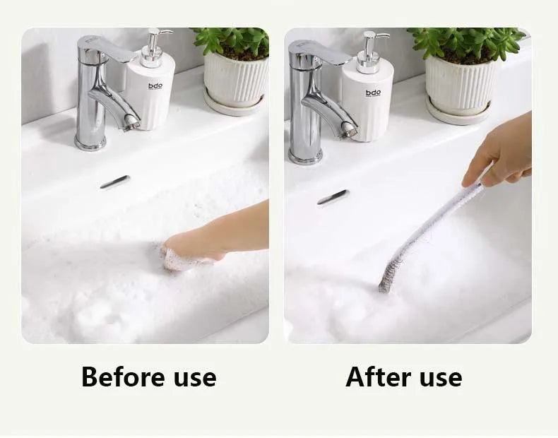 Sink Drain Cleaning Brush Drain Clog Remover Bendable Sink Overflow Sewer Drain Brush For Bathroom Kitchen Clog Remover Tool