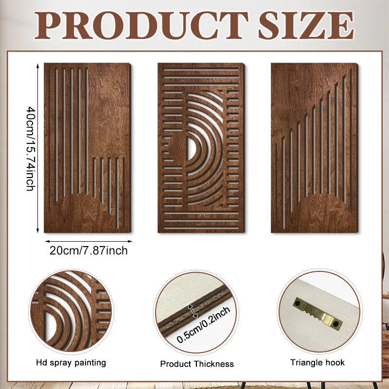 Hollow Wooden Hanging Board Wall Decoration Pendant Wall Mounted Ornament Screen Hanging Decorations Decoration Crafts