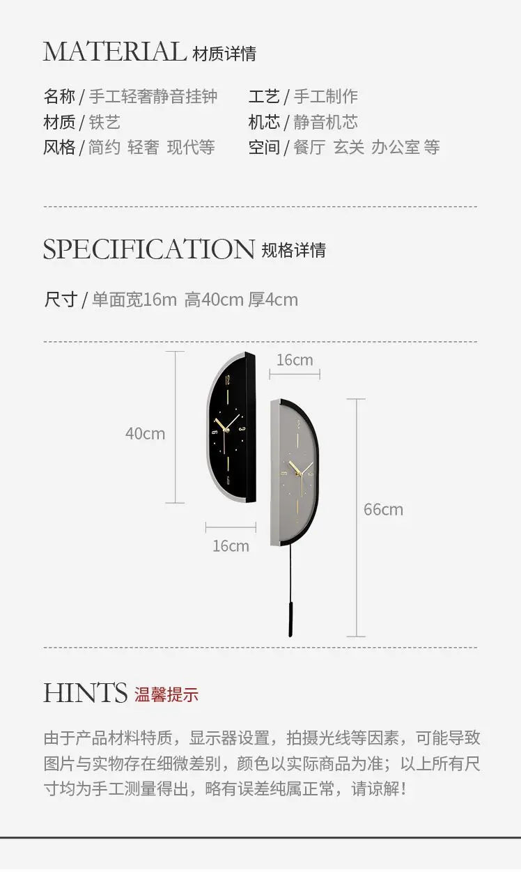 Corner Wall Clock Living Room Clock Wall Mounted Silent Display Wall Clock Modern Design Home Decor