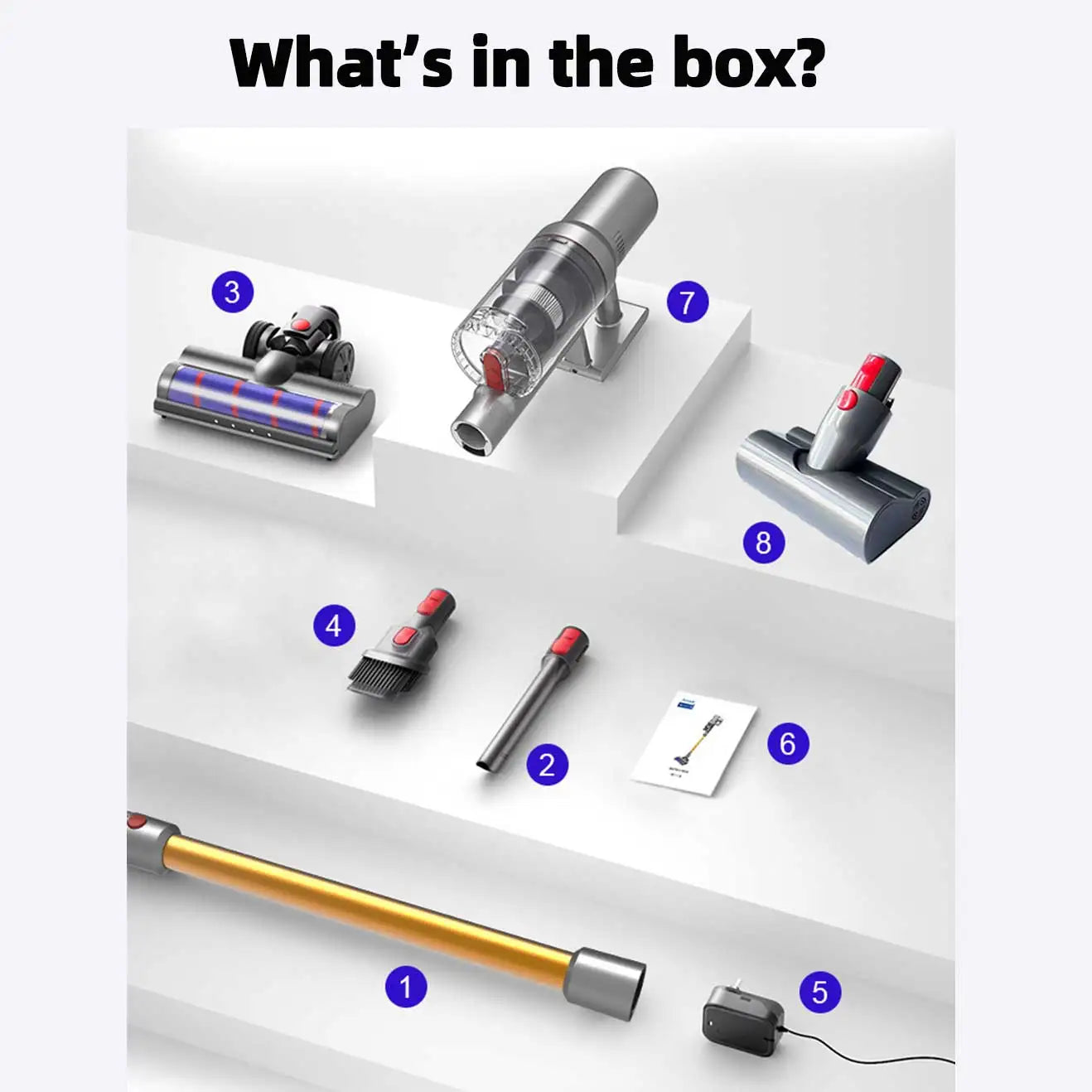 ABIR VC205 Cordless Handheld Vacuum Cleaner ,27000PA,Smart Dust Detction, Big Touch Screen,WithSmart Vacuum for Pet Home