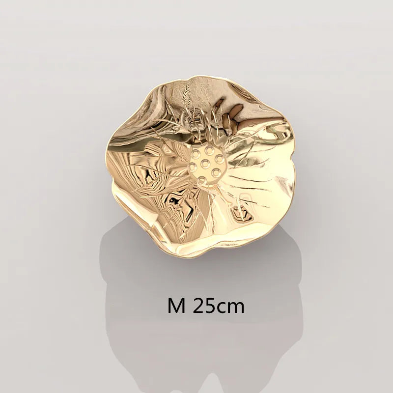 Stereo Resin Background Wall Decoration Carp Fish Lotus Leaf  Gold Wall Pendant Chinese Bionics Home Decoration Accessories