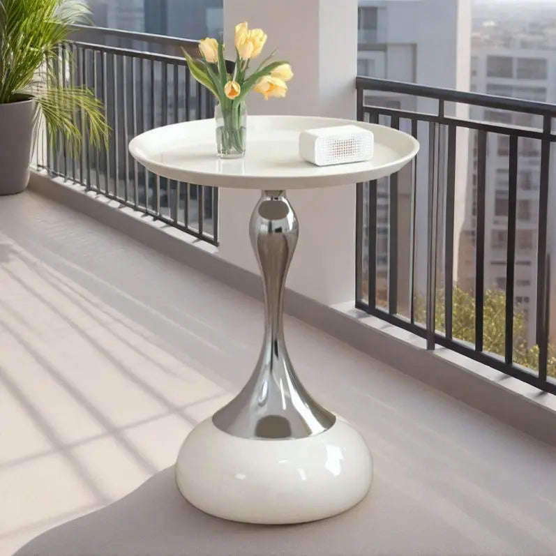 Coffee Table for Living Room Mermaid Style Side Table Nordic Balcony Household Round Table Home Decoration Garden Supplies
