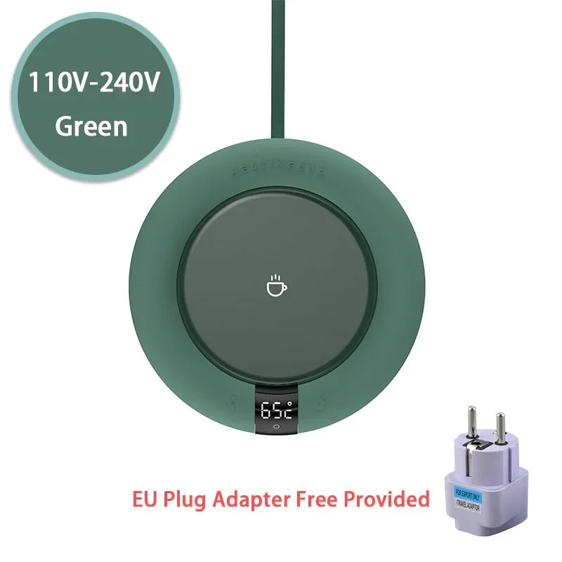 Smart Coffee Mug Warmer for Tea Milk Home Office Desk Use Electric Heating Plate Coaster Cup Warmer with 3 Temperature Settings