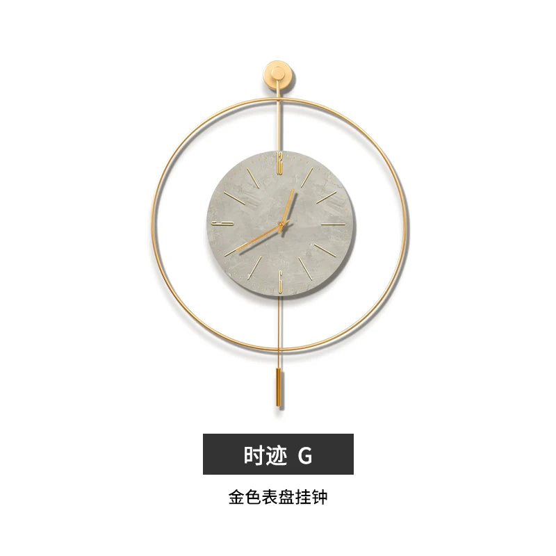 Classic Luxury Clocks Wall Art Quiet Minimalist Interior Wall Clock Modern Design Reloj Pared Decorativo Room Decorarion
