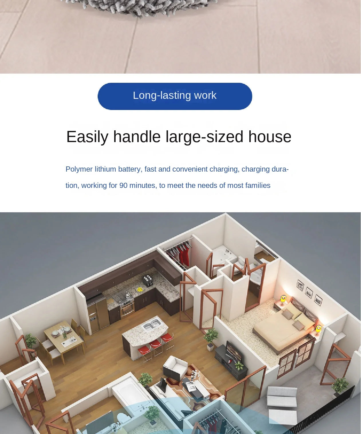 NEW Rechargeable Smart Sweeping and Mop Robot Vacuum Cleaner Dry and Wet mopping robot Home Appliance with Humidifying Spray