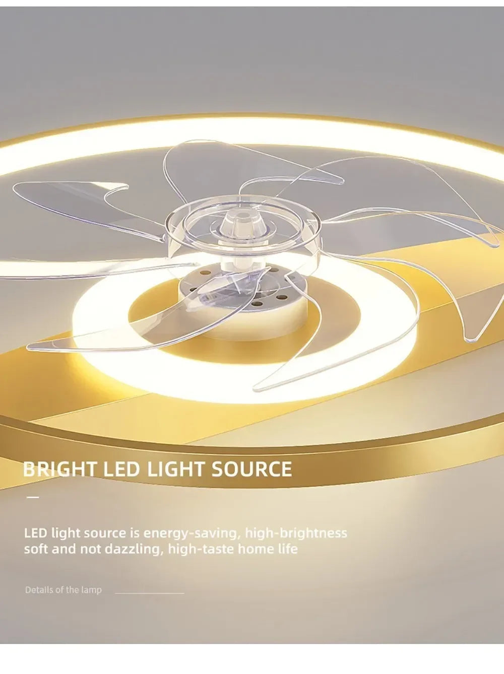 New Home with Remote Control Living Room Fan Light Ceiling Lamp Simple Modern Creative Study Bedroom Fan Lamps and Lanterns