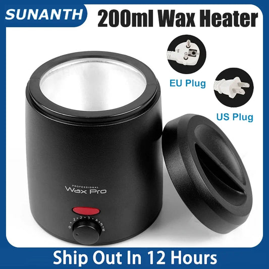 200ML Wax Heater Machine For Hair Removal Wax-Melting Pot Body Hair Remove With Packaging Box Waxing Kit Hair Removal Machine
