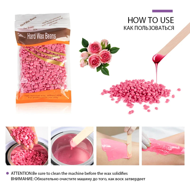 200ML Wax Heater Machine For Hair Removal Wax-Melting Pot Body Hair Remove With Packaging Box Waxing Kit Hair Removal Machine