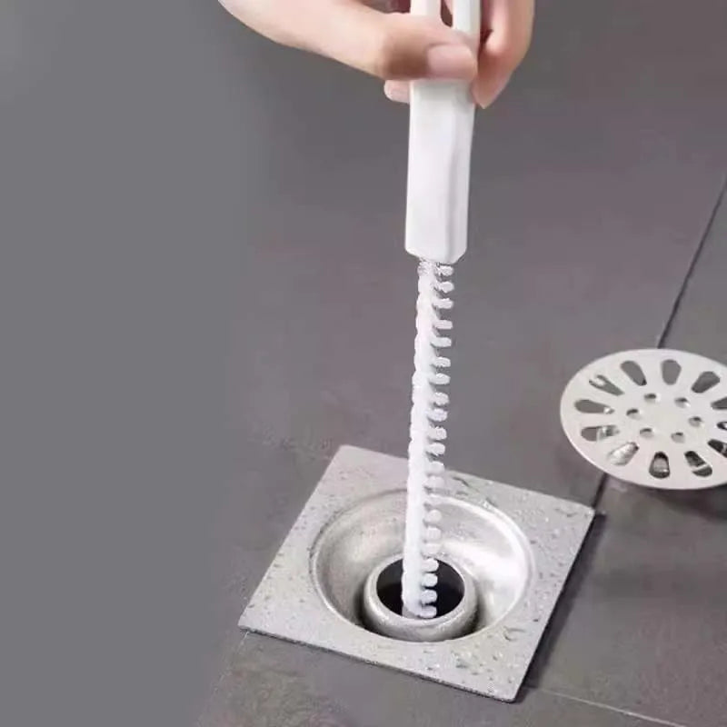 Sink Drain Cleaning Brush Drain Clog Remover Bendable Sink Overflow Sewer Drain Brush For Bathroom Kitchen Clog Remover Tool