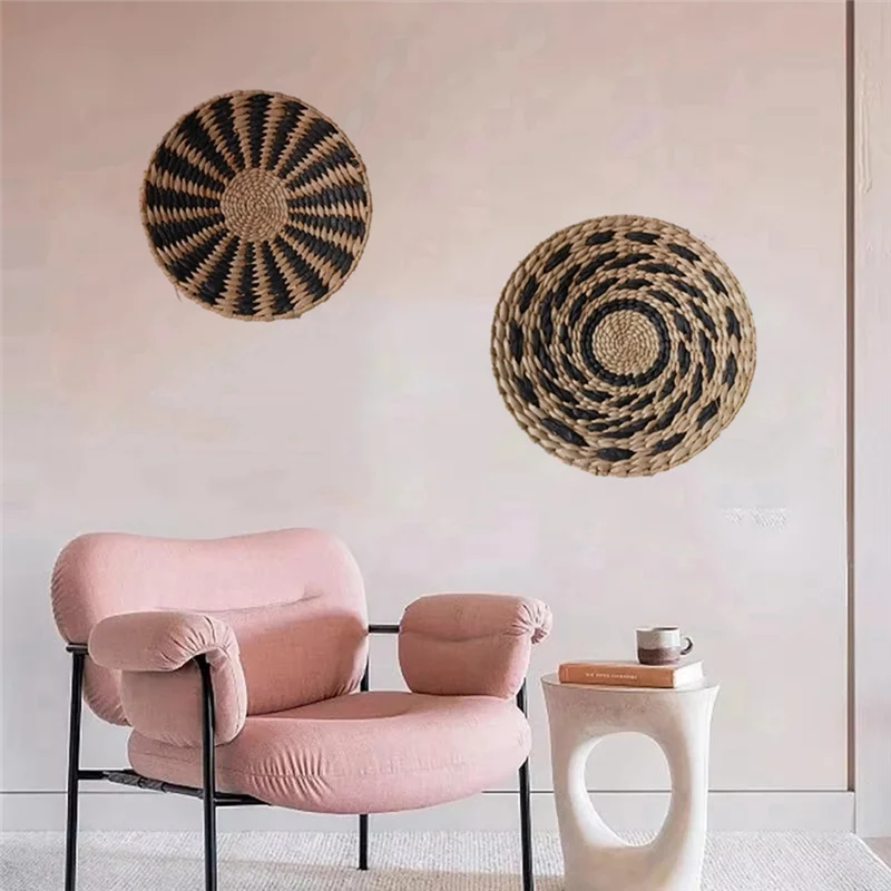 SOFT-Bohemian Wall Decorations, Wall Decorations, Handmade Straw Hangings, Living Room Homestay Decoration