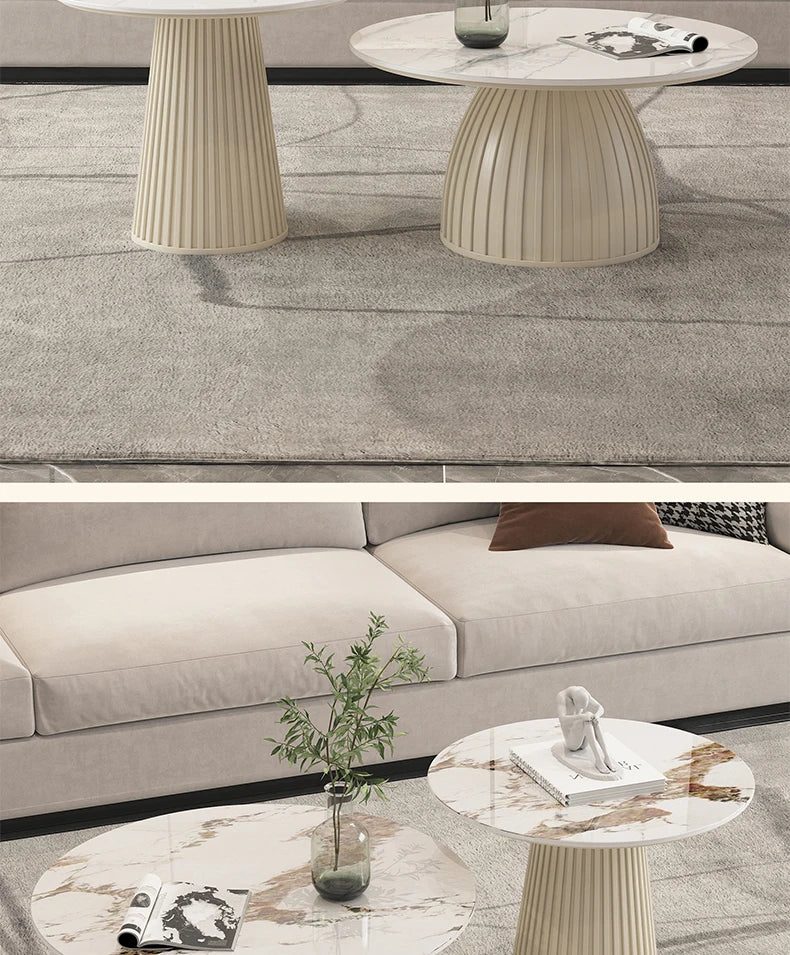 Designer White Coffee Table Round Kitchen Home Unique Coffee Tables Living Room Nordic Tavolino Da Salotto Furniture Decoration