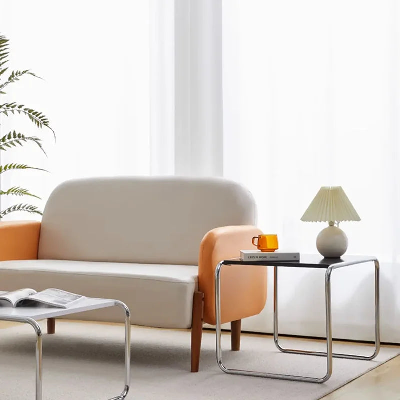 Women Steel Simplicity Coffee Table Modern Design Metal Unique Coffee Table Advanced Living Room Mesa Centro Patio Furniture