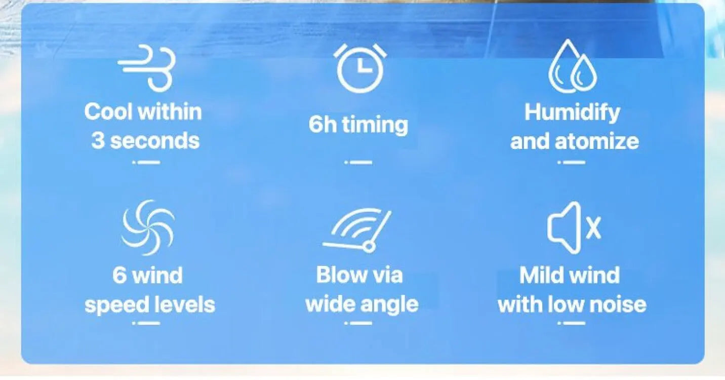 Home Dormitory Air Conditioner Fan Desktop Timer Electric Fan Portablehumidification Electric Fan Table Fan Air Cooler