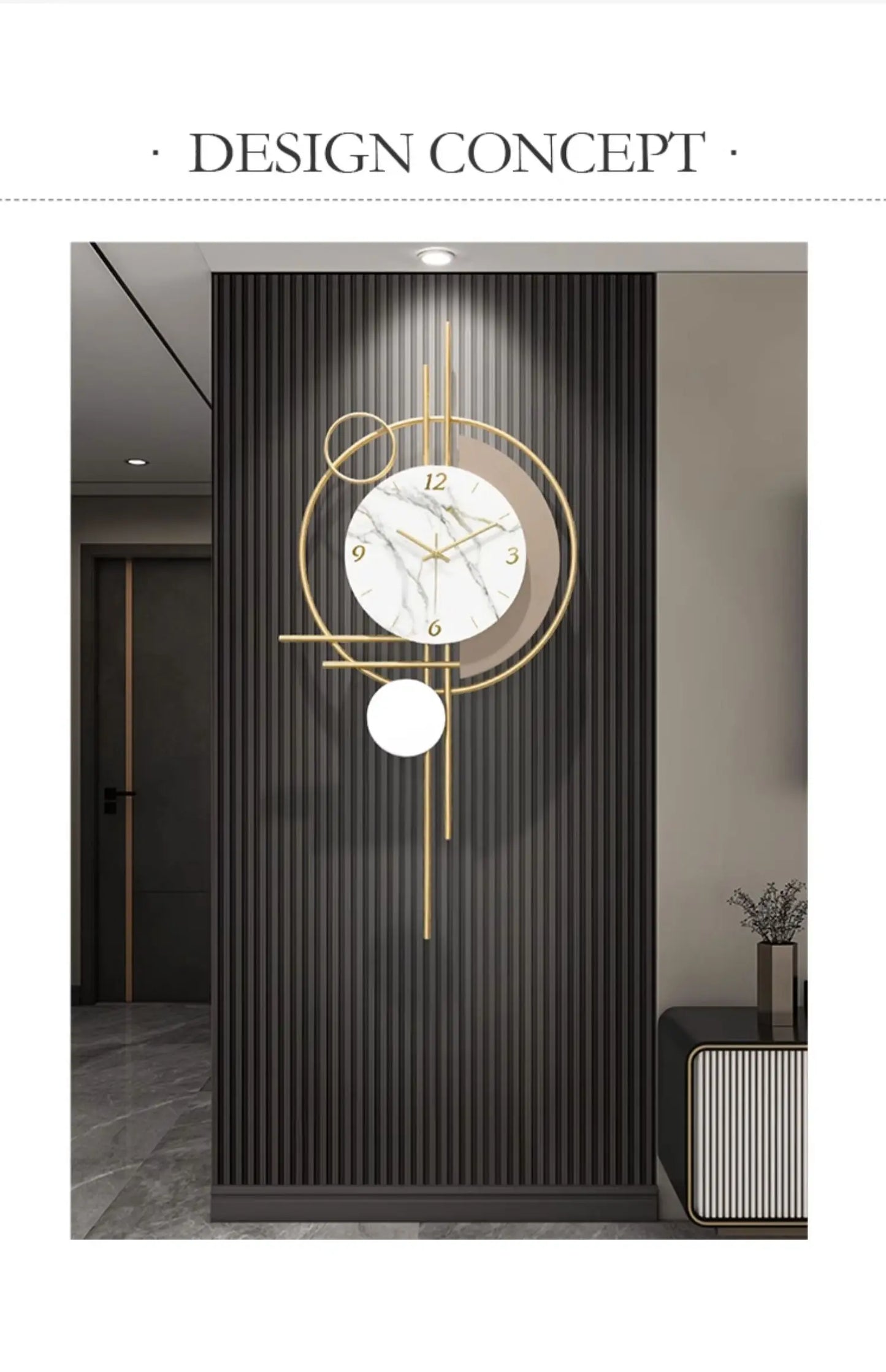 Unique Fancy Wall Clock Chic Aesthetic Interior Design Wall Clock Luxury Modern Reloj De Pared Para Salon Home Decoration