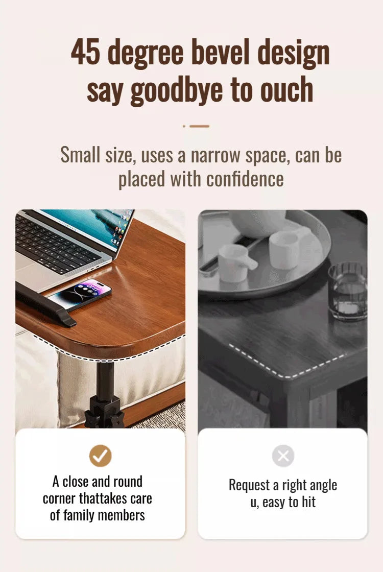 Dormitory Bedside Table Household foldable Mobile Lift Computer Desk Portable livingroom side table Bedroom Lazy Laptop Desk