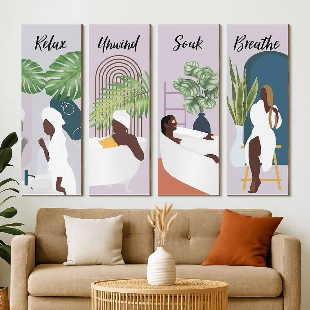 Inspirational Quotes Bohemian Abstract Hanging Sign Wall-mounting Artistic Wooden Wall Hanging Plate Handmade Decorative Panel
