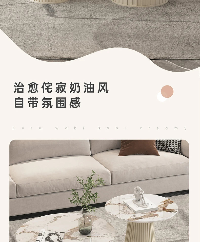 Designer White Coffee Table Round Kitchen Home Unique Coffee Tables Living Room Nordic Tavolino Da Salotto Furniture Decoration