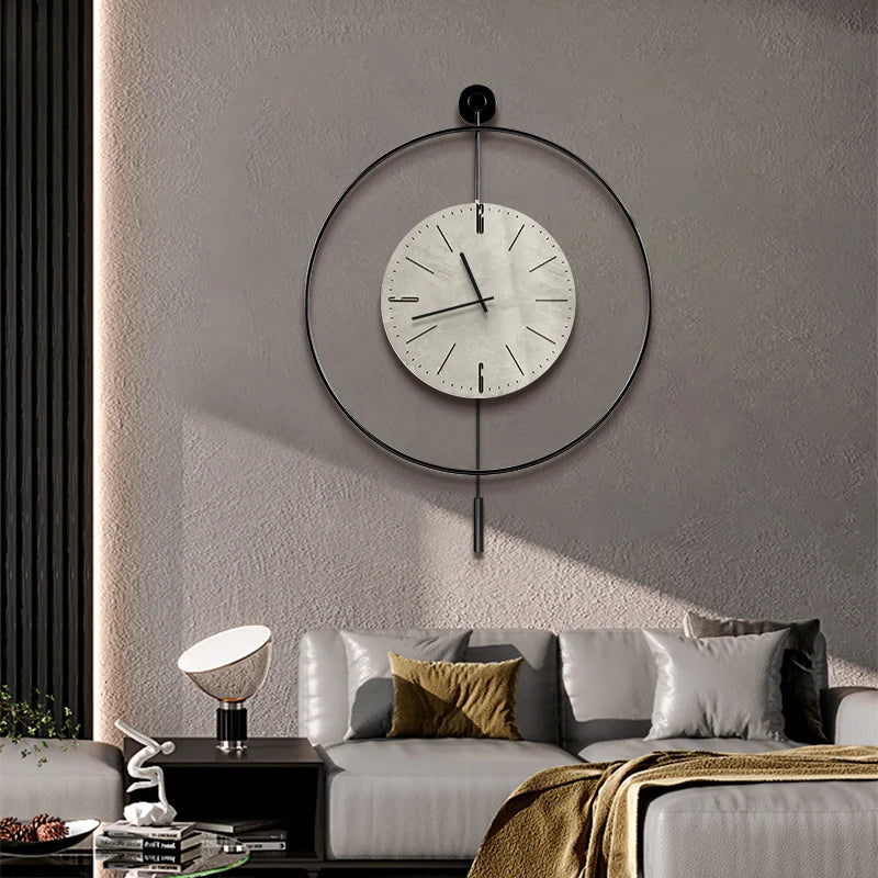 Classic Luxury Clocks Wall Art Quiet Minimalist Interior Wall Clock Modern Design Reloj Pared Decorativo Room Decorarion