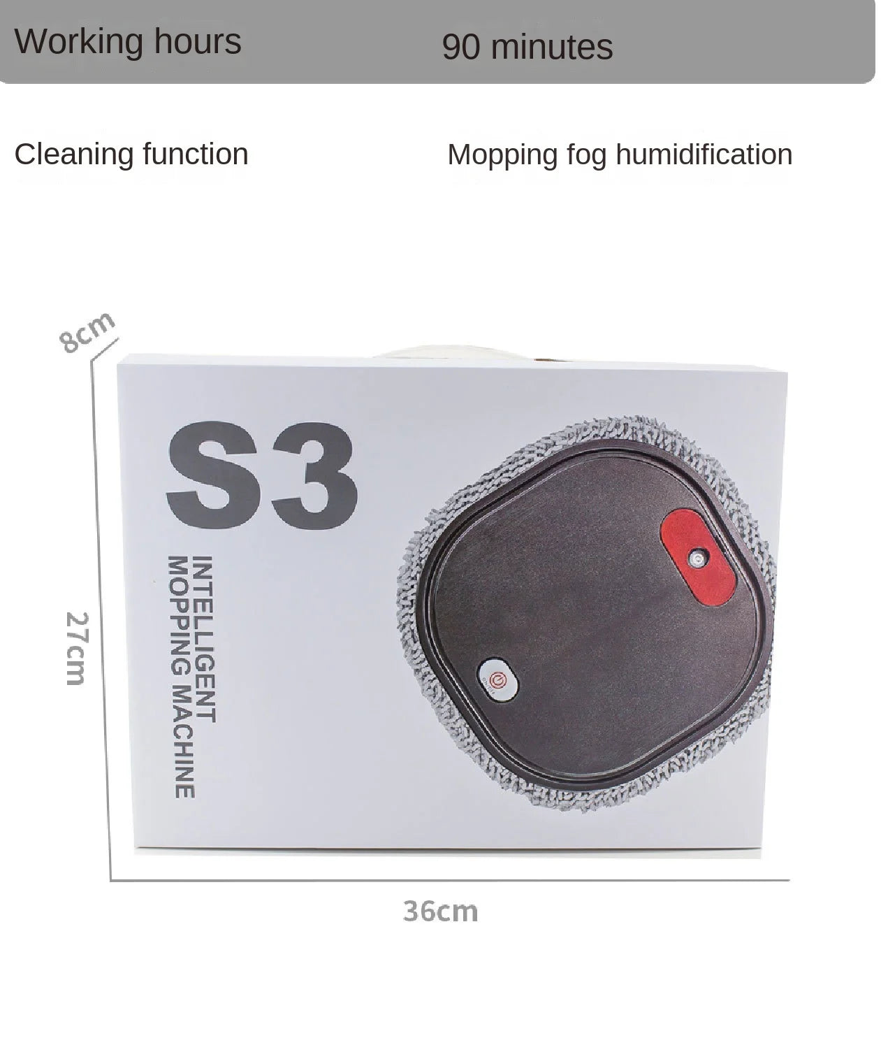 NEW Rechargeable Smart Sweeping and Mop Robot Vacuum Cleaner Dry and Wet mopping robot Home Appliance with Humidifying Spray