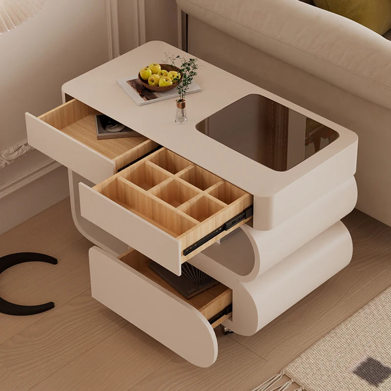Simple Style Side Table Sofa Aesthetic Modern Style Coffee Tables Storage Drawers Mesa De Centro Sala Living Room Furniture