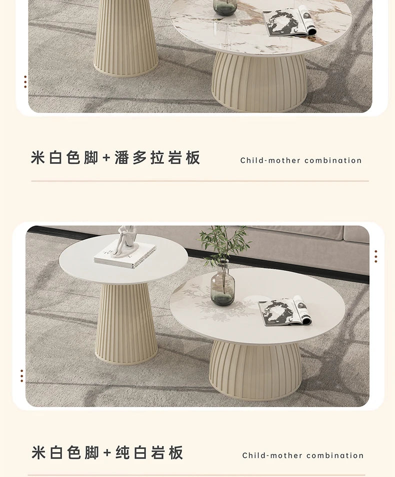 Designer White Coffee Table Round Kitchen Home Unique Coffee Tables Living Room Nordic Tavolino Da Salotto Furniture Decoration