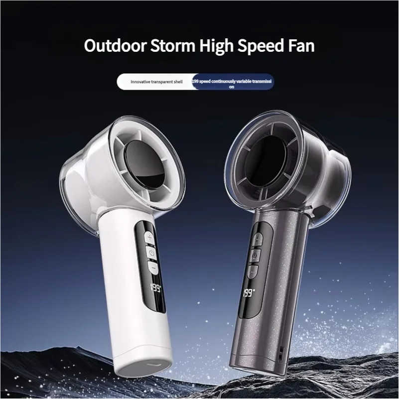 MEET SUN 199 Speed High-speed Handheld Electric Fan with USB Mini Portable Charging Small Fan Desktop Small Electric Fan