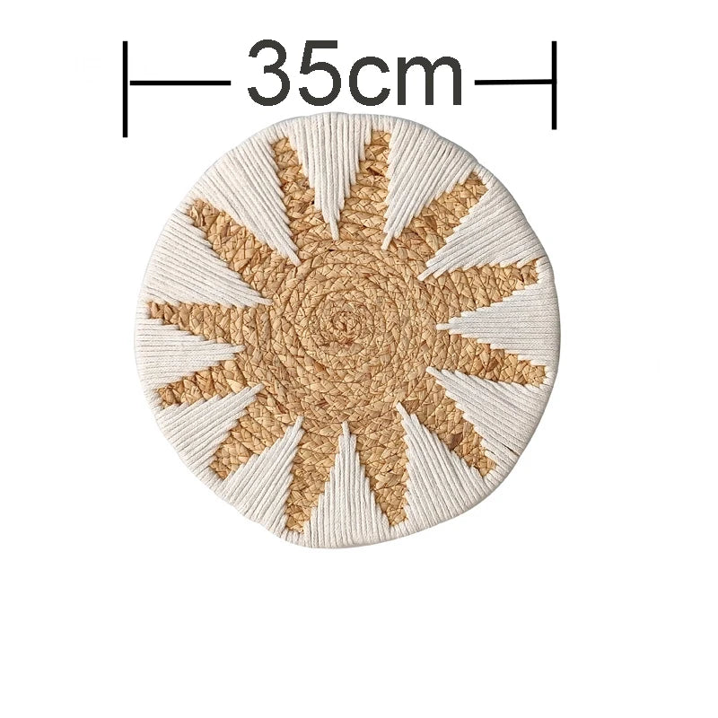 Straw Wall Decorations Wall Decorations Thatch Woven Wall Decorations Moroccan Style Decorations Bedside Hangings