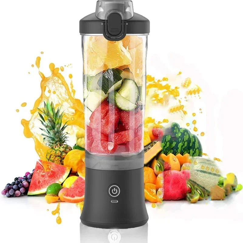 Zai Xiao Portable blender mixer 600ML Electric Juicer Fruit Mini Blender 6 Blades For Shakes and Smoothies Juicer Sport Outdoor