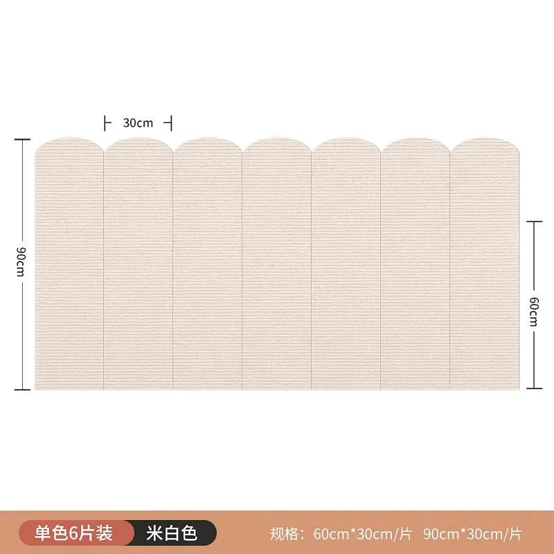 New Quality Thickened Felt Wallpaper Anti Collision Soft Package Wall Surround Stickers Tatami Bedroom Decorative Puzzle 60x30CM