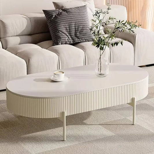Modern white coffee table with storage - Multiple Sizes