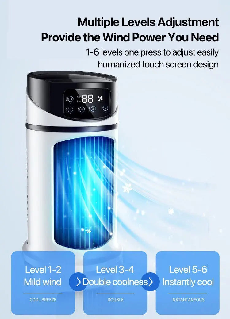 Home Dormitory Air Conditioner Fan Desktop Timer Electric Fan Portablehumidification Electric Fan Table Fan Air Cooler