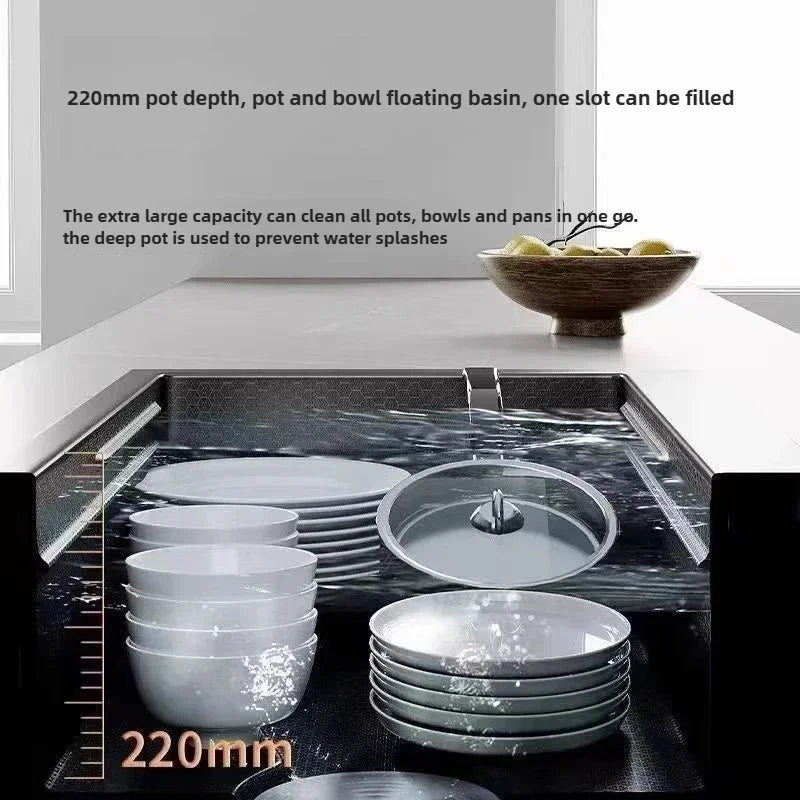 Thickened 304 Sink Stainless Steel Sink Single Vegetable Basin Dishwasher Table Stainless Steel Kitchen Accessories Basin Large