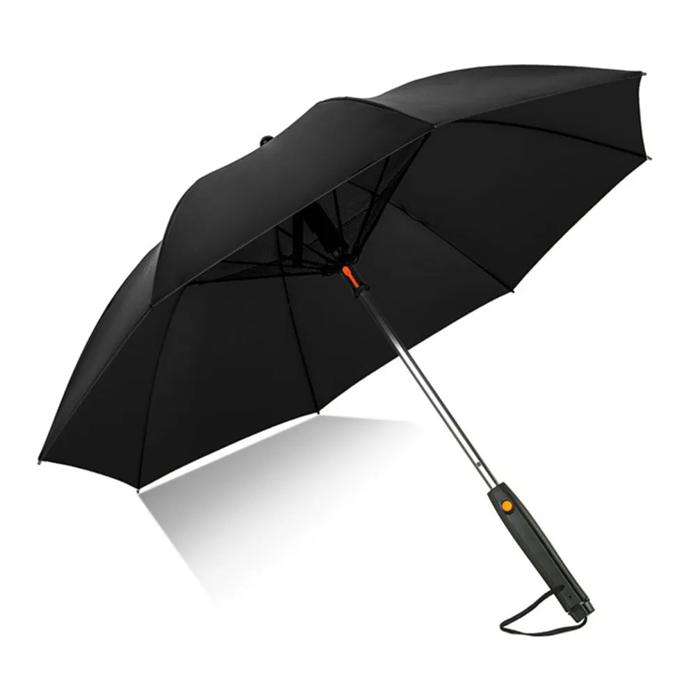 Sun Umbrella with Fan Misting,Portable Fan for UPF 50+ Sun,Cooling Umbrella,Summer Cooler for Outdoor Beach,Battery Powered