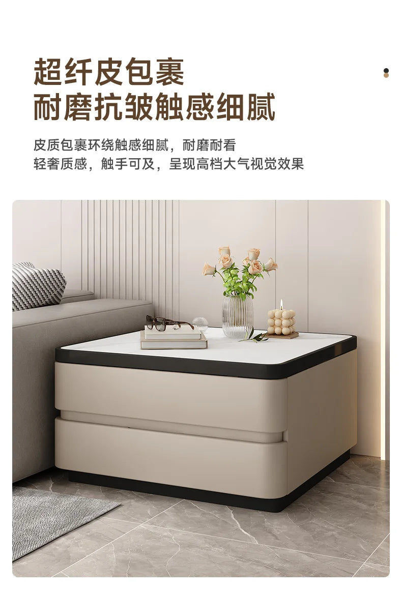 Design Minimalist Side Table Sofa Modern Elegant Unique Luxury Side Cabinets With Storage Mesita Auxiliar Furniture Living Room