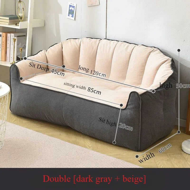 Modern Fashion Lazy Sofa Tatami Living Room Bedroom Balcony Double High end Small Sofa