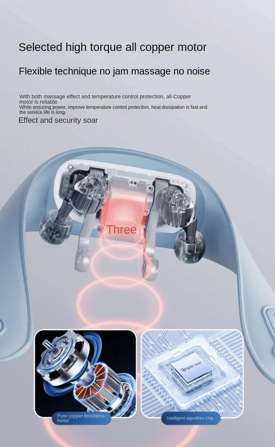 Xiaomi Miaojie R3 Kneading Shiatsu Massage Shawl Neck Chiropractic Massager for Home Shoulder Pain Relief Heating Pillow Massage