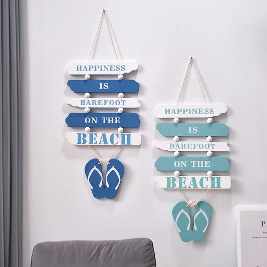Mediterranean Creative Listing Wall Decor Pendant Wall Hanging Ornaments Vintage Living Room Ocean Beach Theme Restaurant