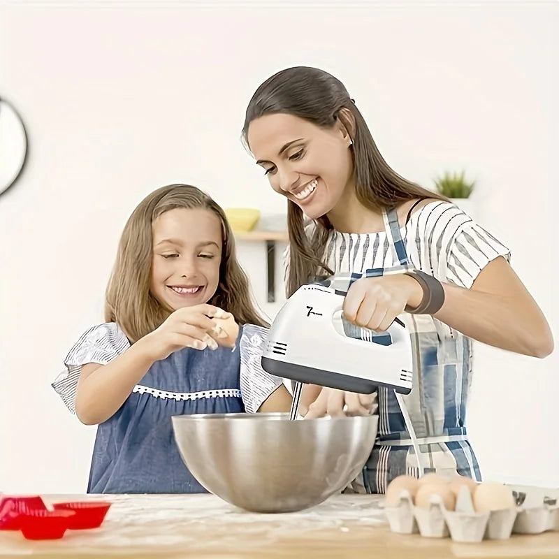 Electric Hand Mixer Kitchen Beater Spiral Whisk Stand Cake Baking Food Blender Egg Beater Cream Dough Hand Electric Mixer