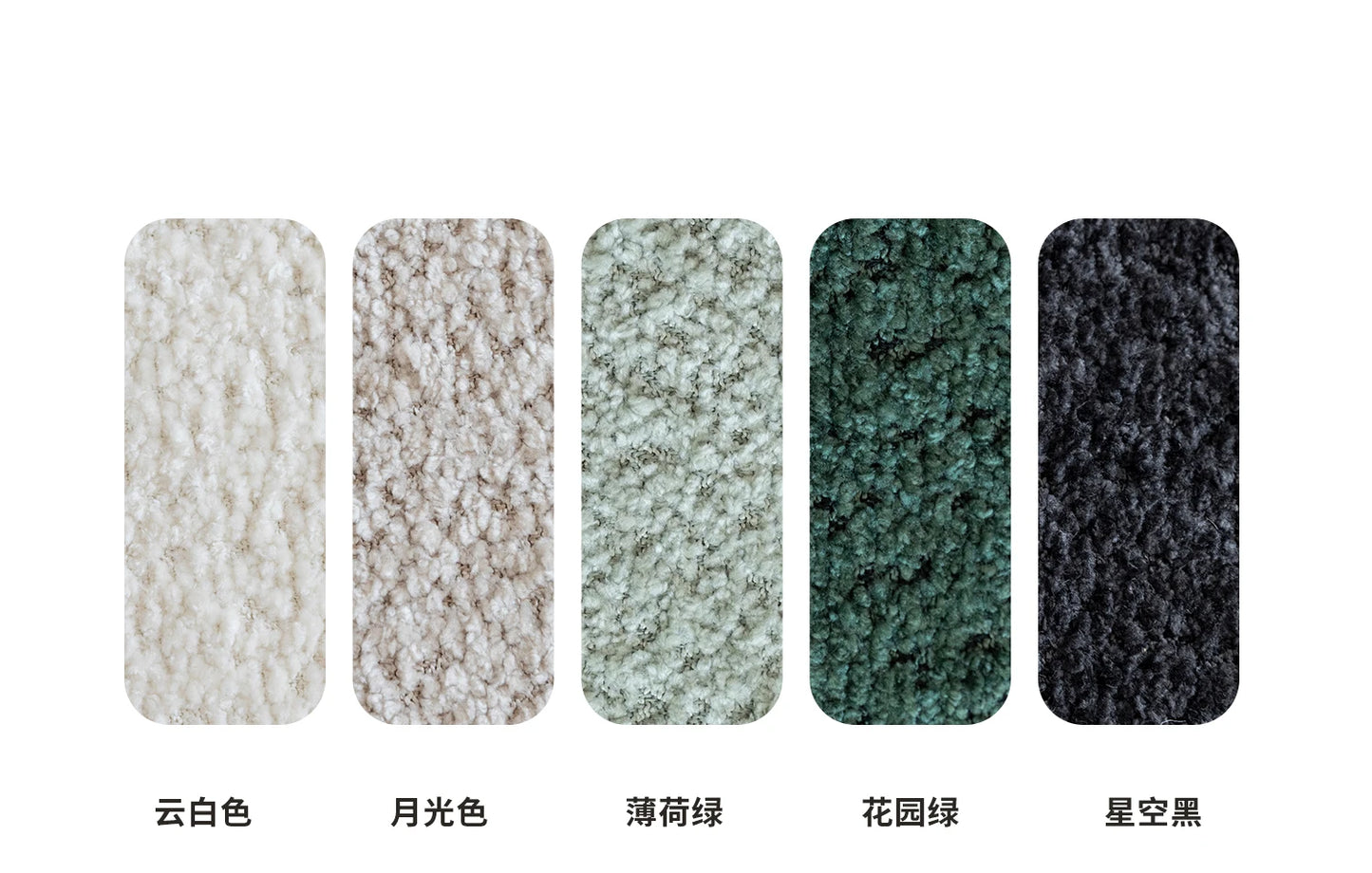 Minimalist White Fabric Living Room Sofa, Super Soft and Comfortable Tatami Module Lazy Sofa, Warm Home Furniture Salon FYLS
