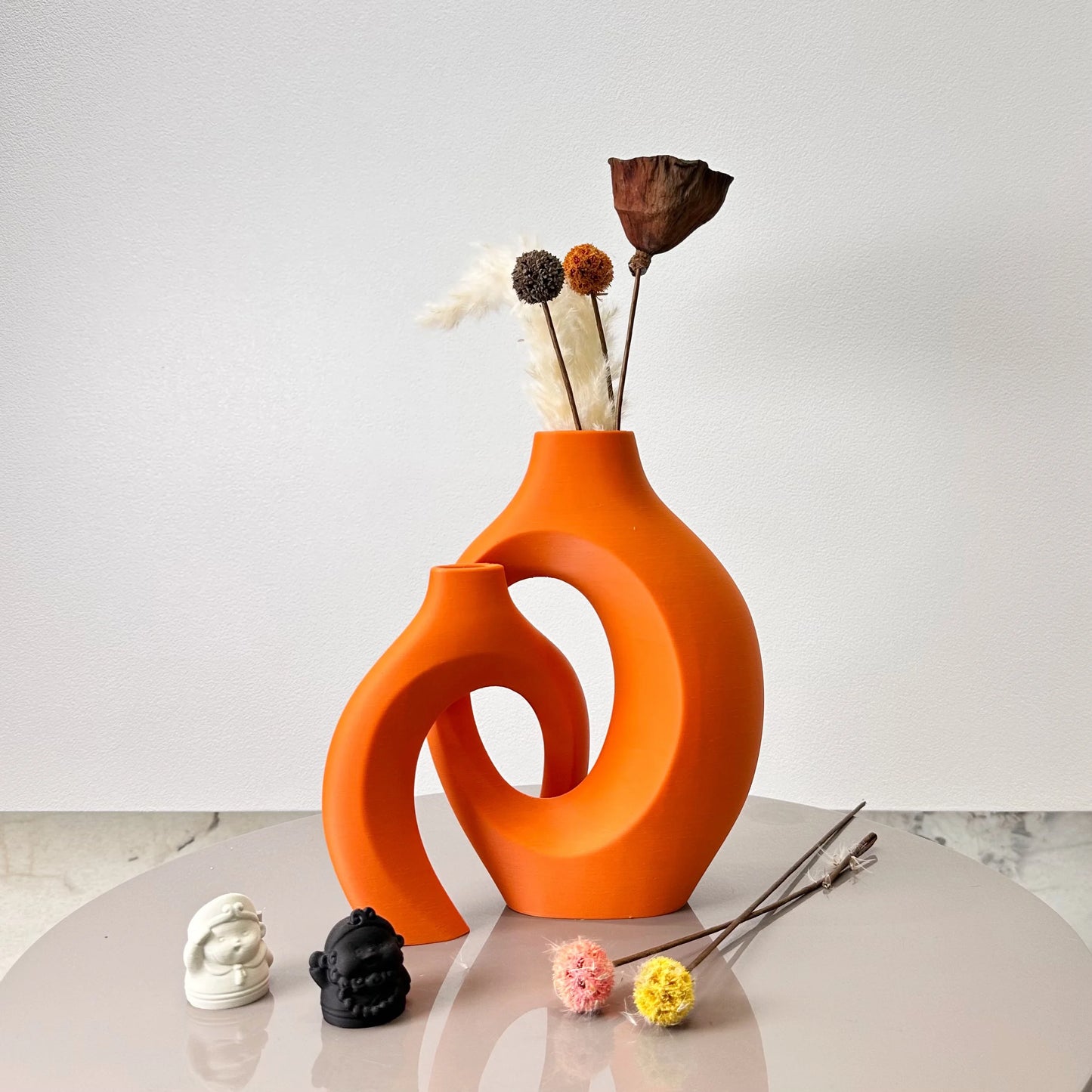 2 Piece Hug Large Size Dried Vase Max 8.66 Inch, Suitable for Home Decoration Ornaments, Office Decoration Flower Arrangement Dr