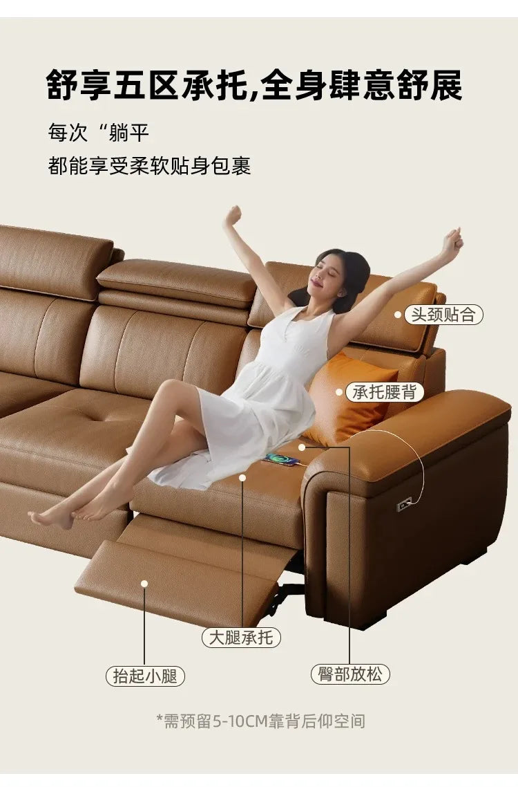Large Brown Living Room Sofa Back Support Design Recliner Lounges Living Room Sofas Luxury Nordic Divano Adhd Home Furniture
