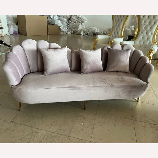 High Back Throne Sofa King and Queen Wedding Velvet Modern Hotel Sofa